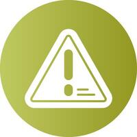 Error Notification Gradient Circle Icon vector
