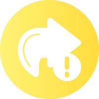 Share Notification Gradient Circle Icon vector
