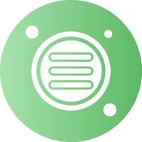 Menu Button Navigation Gradient Circle Icon vector