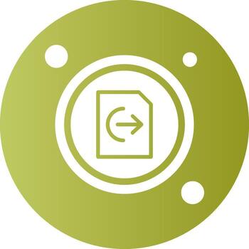 siguiente página botón navegación degradado circulo icono vector