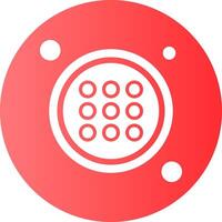Apps Button Navigation Gradient Circle Icon vector