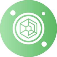 Spider Web Button Navigation Gradient Circle Icon vector