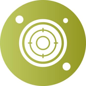 rastreador botón navegación degradado circulo icono vector