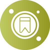 Bookmark Button Navigation Gradient Circle Icon vector