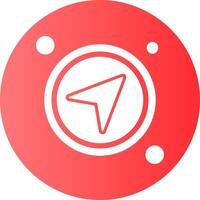 Share Button Gradient Circle Icon vector
