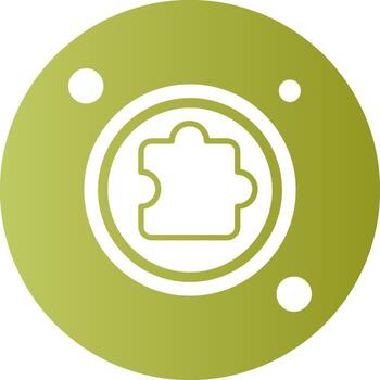 Extension Button Navigation Gradient Circle Icon vector