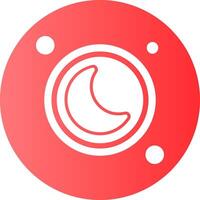 Focus Assist Button Navigation Gradient Circle Icon vector