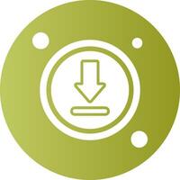 Download Button Navigation Gradient Circle Icon vector