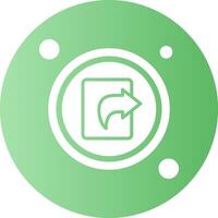 Share Button Gradient Circle Icon Design vector