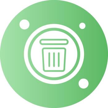 Eliminar botón navegación degradado circulo icono vector