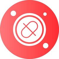 Link Button Navigation Gradient Circle Icon vector