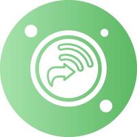 Nearby Sharing Button Navigation Gradient Circle Icon vector
