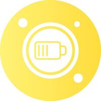 Charge Button Navigation Gradient Circle Icon vector