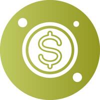 Settlement Button Navigation Gradient Circle Icon vector
