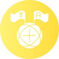 Language flags Gradient Circle Icon vector