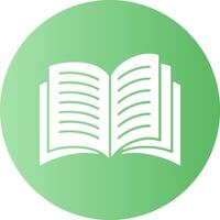 Textbook Gradient Circle Icon vector
