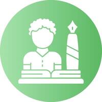 Author Gradient Circle Icon vector