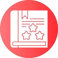 Book review Gradient Circle Icon vector