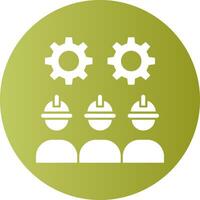 Labor Day Festivities Gradient Circle Icon Design vector