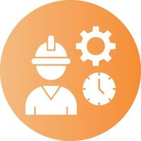 Fair Labor Practices Gradient Circle Icon vector