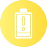 Charging Gradient Circle Icon vector