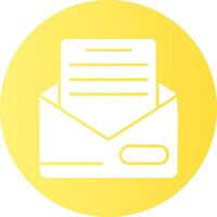 Mail Circle Icon Design vector
