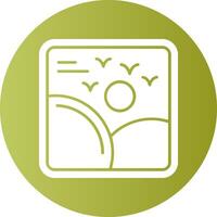 Photos Circle Icon Design vector