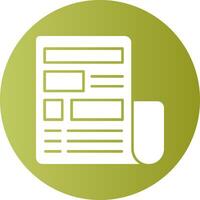 News Gradient Circle Icon vector