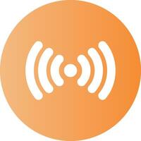 Signal Gradient Circle Icon vector