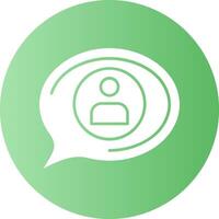 Tag Gradient Circle Icon vector