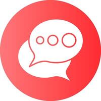 Speech bubble Circle Icon Design vector