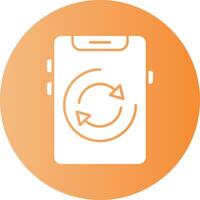 Sync Circle Icon Design vector