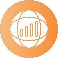 Signal strength Circle Icon Design vector