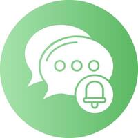 Silent mode Gradient Circle Icon vector