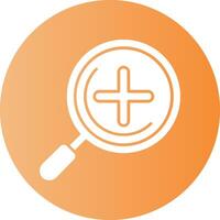 Zoom in Gradient Circle Icon vector