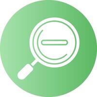 Zoom out Gradient Circle Icon vector