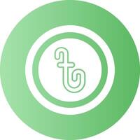 Bangladesh Currency Sign Gradient Circle Icon vector