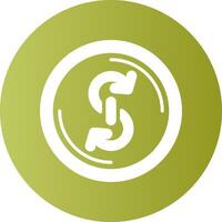Yearn finance Gradient Circle Icon vector