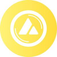 Avalanche Gradient Circle Icon vector
