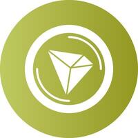 Tron Gradient Circle Icon vector