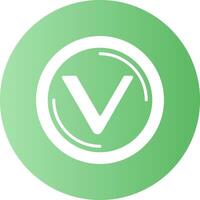 VeChain Gradient Circle Icon vector