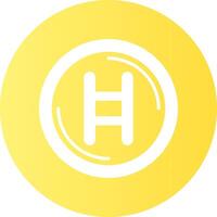 Hedera Gradient Circle Icon vector