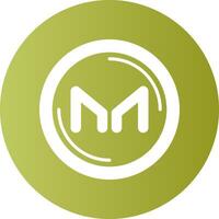 Maker Gradient Circle Icon vector