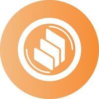 Compound Gradient Circle Icon vector