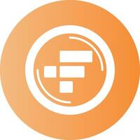 FTX Token Gradient Circle Icon vector