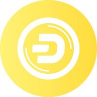 Dash Gradient Circle Icon vector