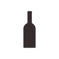 Wine Bottle Silhouette Graphic Image vector