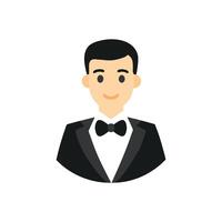 Man in Tuxedo Avatar Profile Picture Formal Wear vector