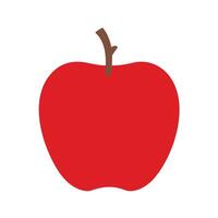 Red Apple A Crisp Clean Image of a Delicious Apple vector