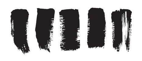 Flowing Black Brush Strokes for Abstract Forms vector